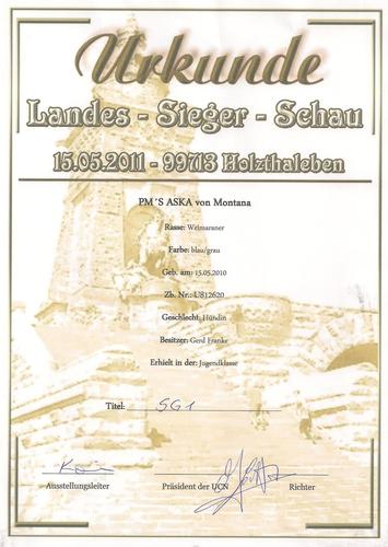 Aska UCN Landessiegerschau 2011 Aska UCN Landessiegerschau 2011
