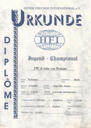 Aska HFI Jugendchampion Aska HFI Jugendchampion