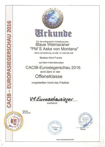 Aska IHV Europasiegerschau 2016 Aska IHV Europasiegerschau 2016